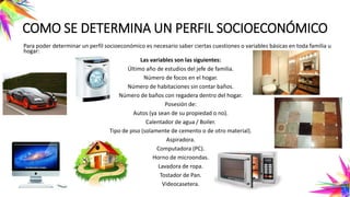 Perfil socioeconómico de mi comunidad | PPTX
