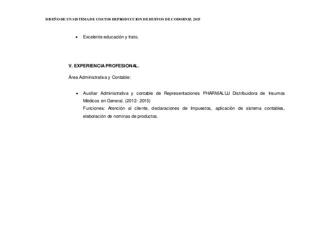 diseo de un sistema de costos de produccin de huevos de codorniz 64 638