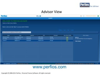Perfios advisor | PPTX