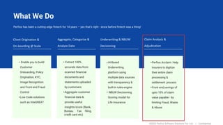 Perfios Example Perfios Proposition Summary about medical application | PDF
