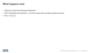 Perfios Example Perfios Proposition Summary about medical application | PDF