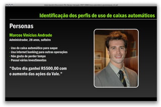 Perfis de uso do caixa automático [Design de Interação PUC/MG]