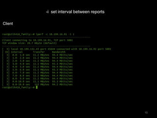 network performance measurement using Iperf | PPTX