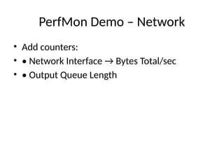 Comprehensive Server Monitoring and Performance Testing with PerfMon | PPTX