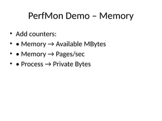 Comprehensive Server Monitoring and Performance Testing with PerfMon | PPTX