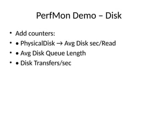 Comprehensive Server Monitoring and Performance Testing with PerfMon | PPTX