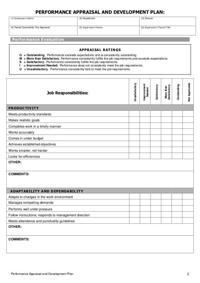 appraisal forms ideal vistalist co best performance appraisal form