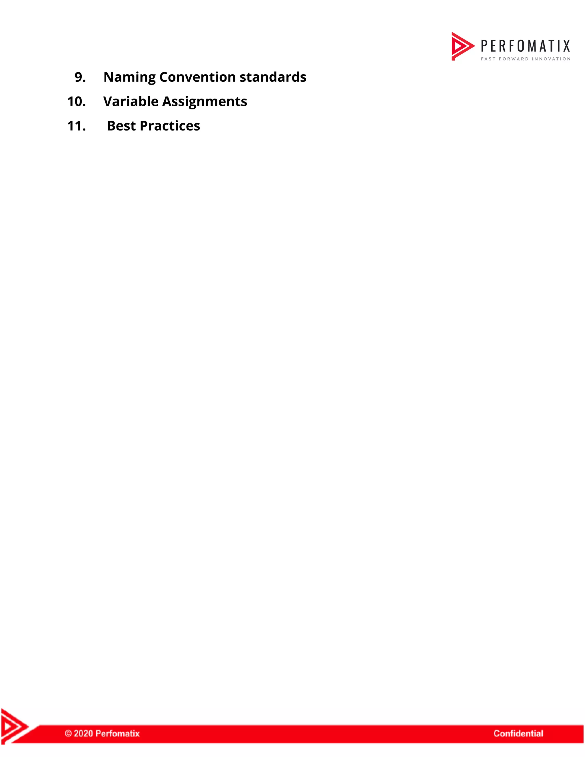 Perfomatix - Java Coding Standards | PDF