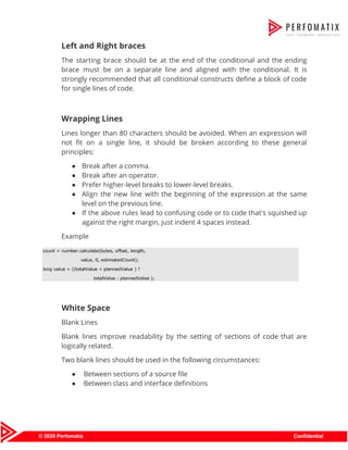 Perfomatix - Java Coding Standards | PDF