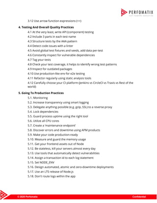 Perfomatix - NodeJS Coding Standards | PDF