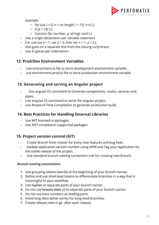 Angular Best Practices - Perfomatix | PDF