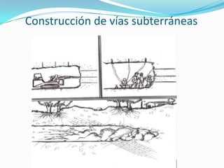 Construcción de vías subterráneas
 