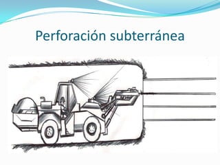 Perforación subterránea
 