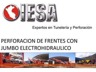 Expertos en Tunelería y Perforación


PERFORACION DE FRENTES CON
JUMBO ELECTROHIDRAULICO
 