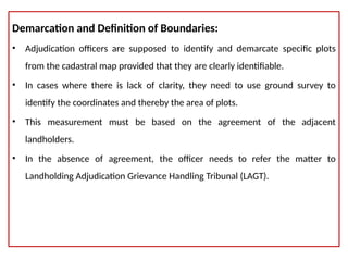 Comprehensive Guide to Cadastral Surveying, Land Adjudication, and ...