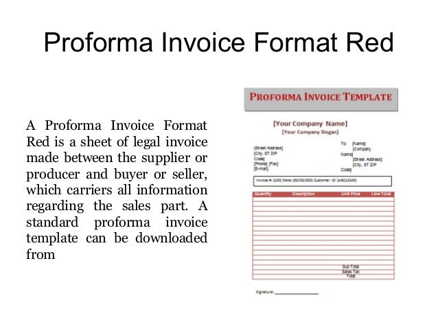 proforma resume