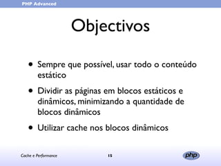 Cache e Performance (in portuguese)