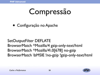 Cache e Performance (in portuguese)