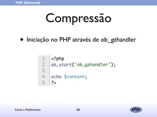 Cache e Performance (in portuguese)