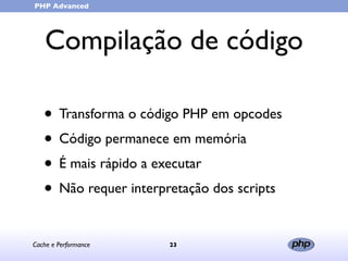 Cache e Performance (in portuguese)