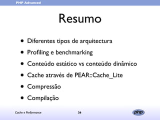 Cache e Performance (in portuguese)