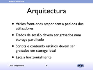 Cache e Performance (in portuguese)