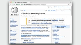 JIT AoT
#4 AoT
JIT
(Just in time)
Compilation
AoT
(Ahead of time)
Compilation
 