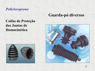 24
Coifas de Proteção
das Juntas de
Homocinética
Guarda-pó diversos
Policloropreno
 