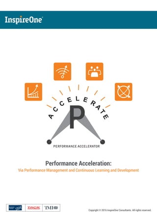 ®
Performance Acceleration:
Via Performance Management and Continuous Learning and Development
Copyright © 2016 InspireOne Consultants. All rights reserved.
PERFORMANCE ACCELERATOR
P
L EE RC A
T
C
E
A
| || ||
|
|
|
|
 
