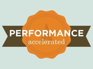accelerated
PERFORMANCE
 