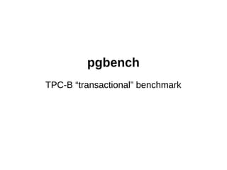 PostgreSQL performance archaeology | PDF