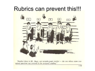 Rubrics can prevent this!!! 