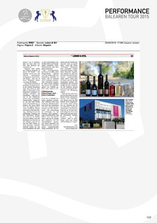 143
PERFORMANCE
BALEAREN TOUR 2015topiberian
 