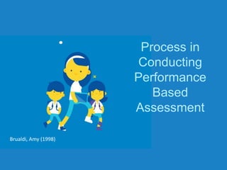 Process in
Conducting
Performance
Based
Assessment
Brualdi, Amy (1998)
 