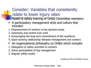 Performance Based Safety | PPT