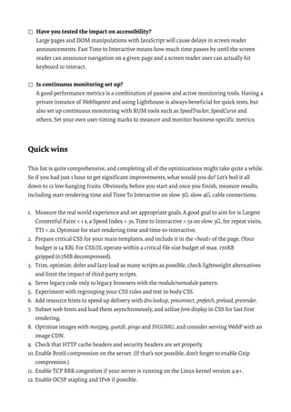 Front-End Performance Checklist 2020 | PDF | Web Development | Internet