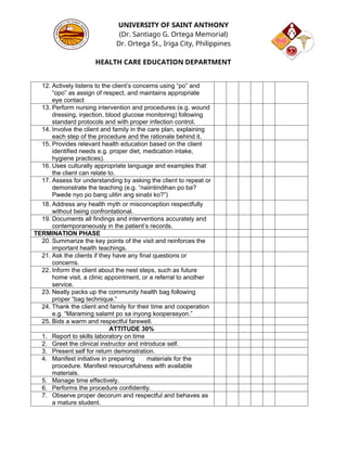 Npi Framework Checklist.pdf Performance-Checklist-NPI.docx Nursing retdem | DOCX