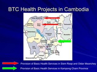 Performance Incentive Contracts Experience in Cambodia by the BTC supported projects