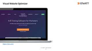 © 121WATT - André Goldmann
67
https://vwo.com/
Visual Website Optimizer
 