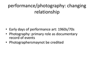 Performance Photography