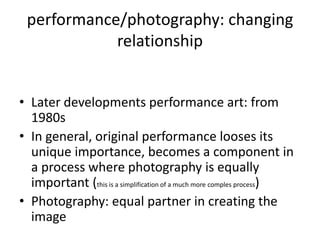 Performance Photography