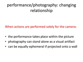 Performance Photography