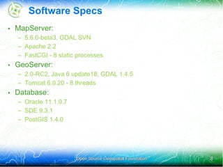Teste de performance de WMS entre GeoServer e Mapserver | PDF