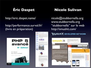 Performance Web côté client - Daspet / Sullivan - Paris Web 2008