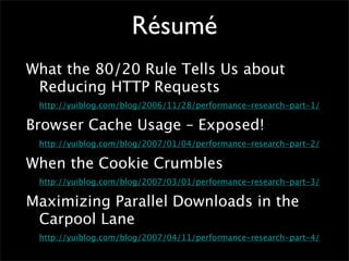 Performance Web côté client - Daspet / Sullivan - Paris Web 2008