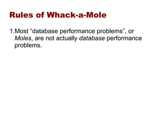 Performance Whack A Mole