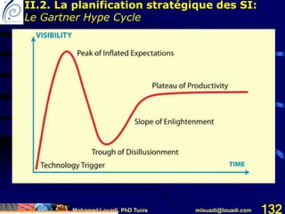 Mohamed Louadi, PhD Tunis mlouadi@louadi.com 132
II.2. La planification stratégique des SI:
Le Gartner Hype Cycle
 