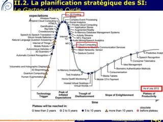 Mohamed Louadi, PhD Tunis mlouadi@louadi.com 146
II.2. La planification stratégique des SI:
Le Gartner Hype Cycle
 