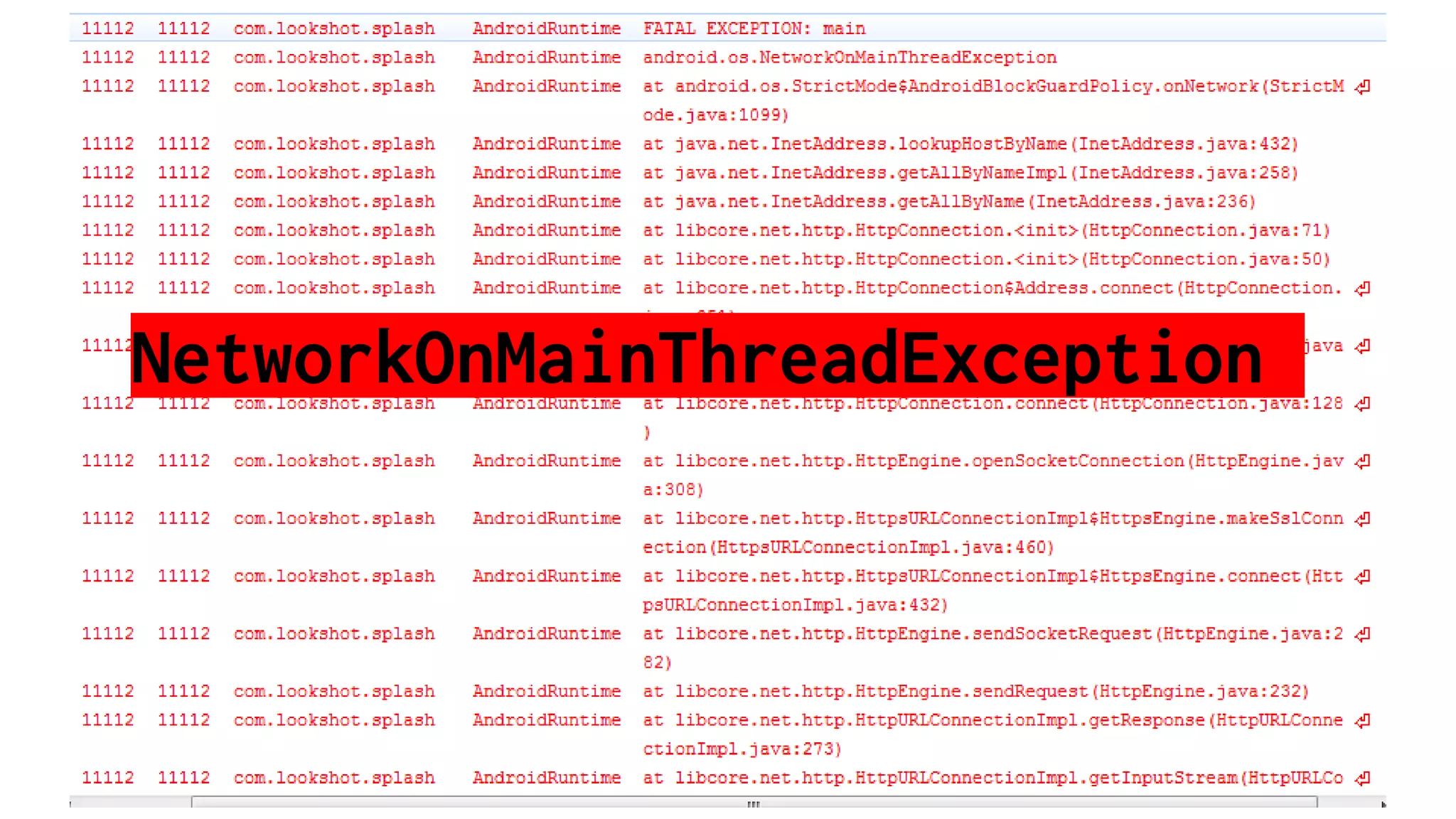 NetworkOnMainThreadException
 