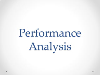 Performance
Analysis
 